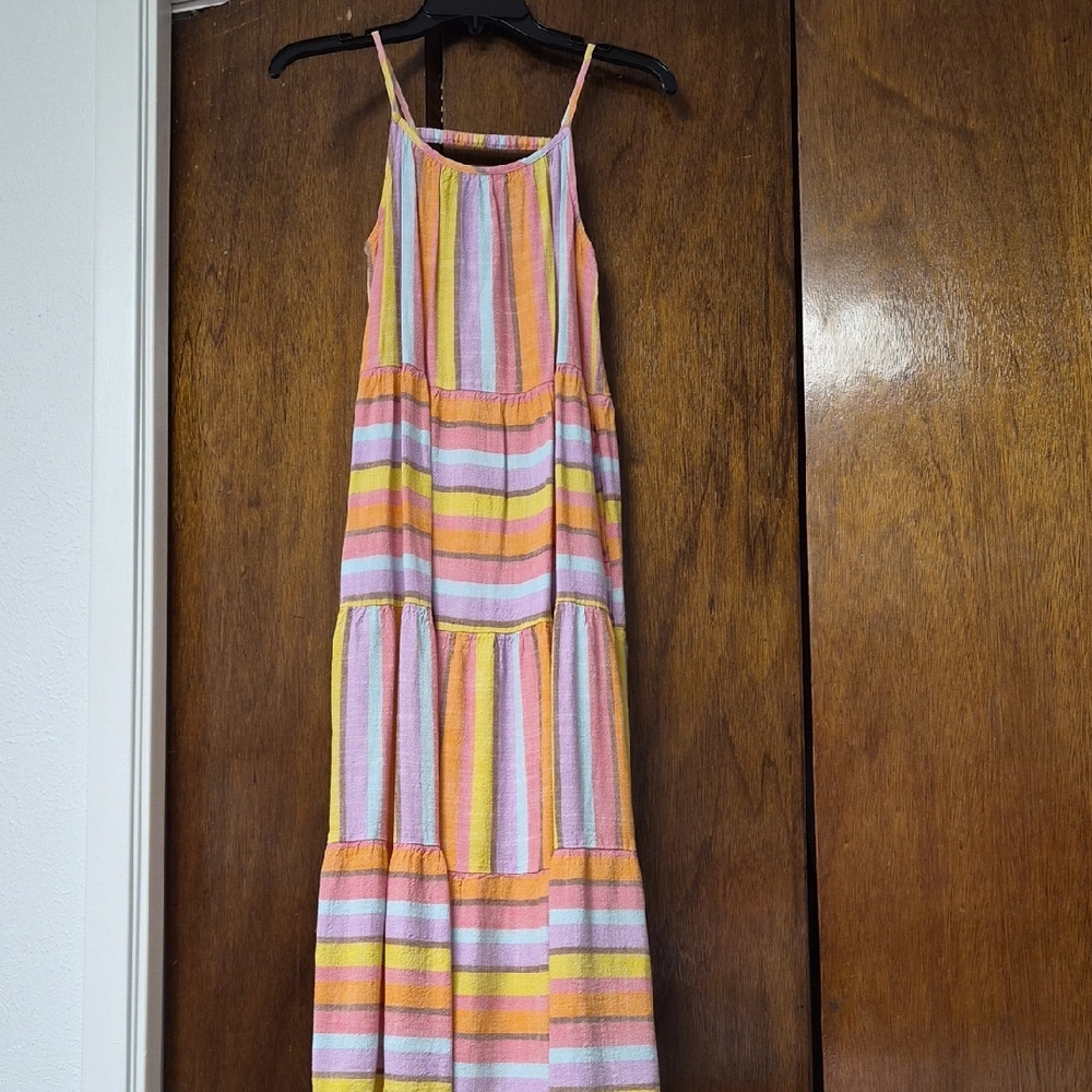 Cat & Jack Colorful Striped Maxi Dress
